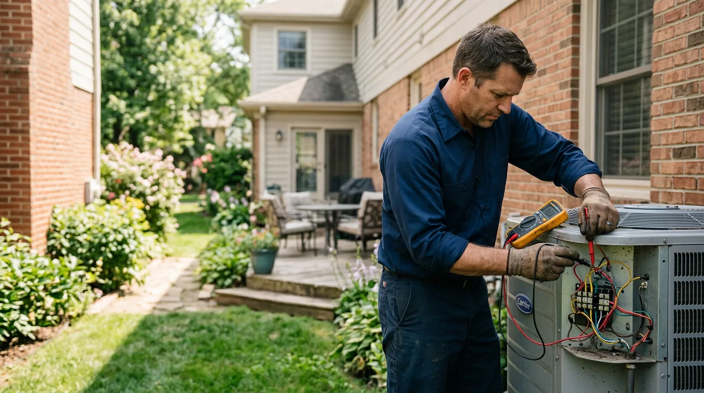 HVAC technician working near Central Falls, RI
